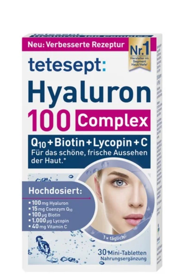 Tetesept Hyaluron 100 mg complex, 30 tablets
