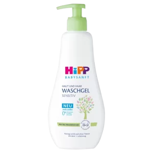 Hipp Baby Soft Sensitive Wash Gel for Skin and Hair, 400 ml