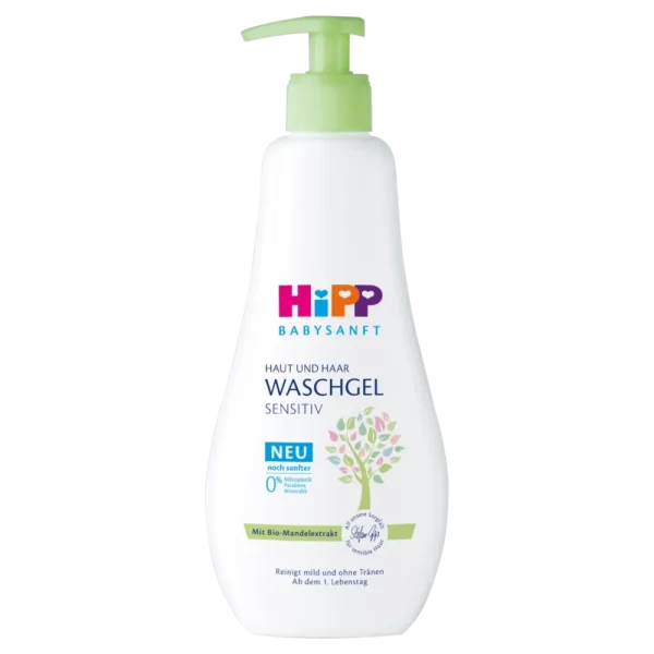 Hipp Baby Soft Sensitive Wash Gel for Skin and Hair, 400 ml - Image 2