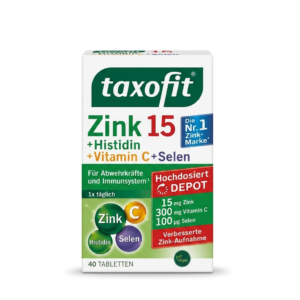 Taxofit Zinc 15 + Histidine + Vitamin C + Selenium Tablets